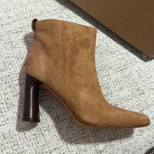 Vince Hillside Bootie Dark Amber Suede